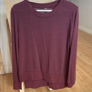 ALO Yoga Burgundy Sweatshirt
